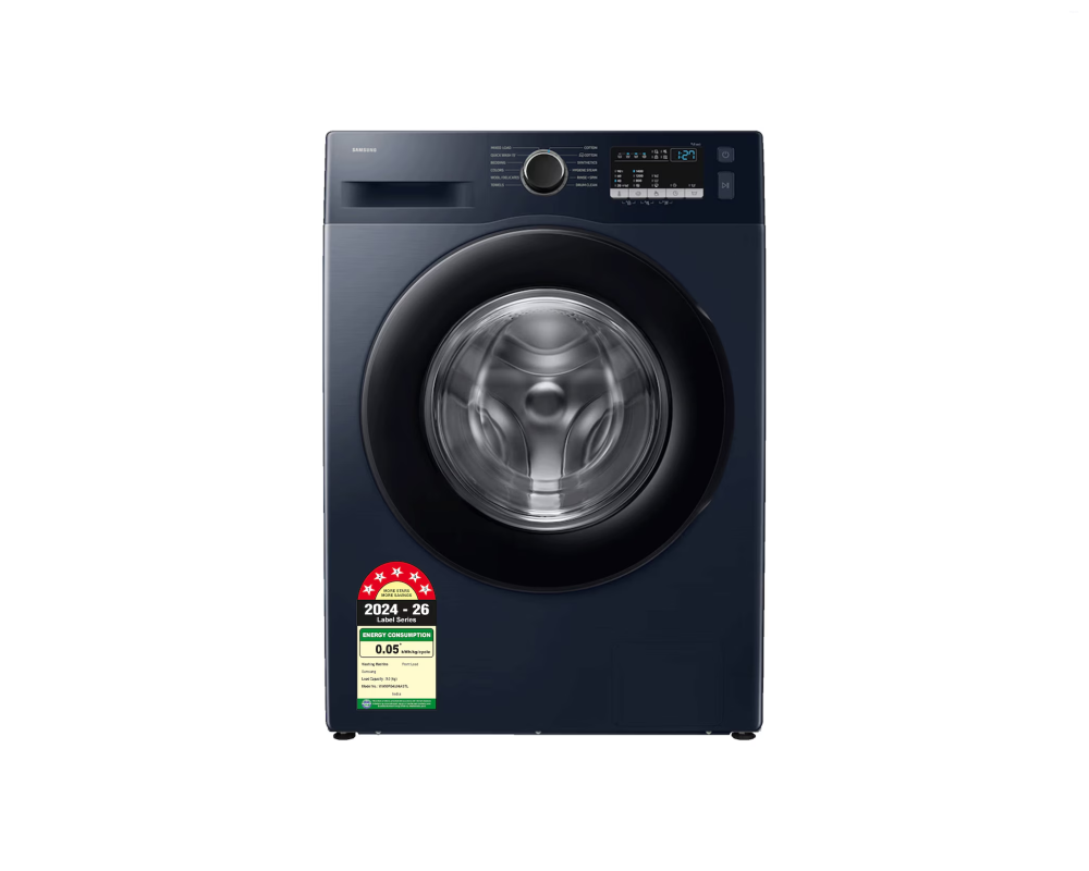Samsung 9.0 kg Front Load Washing Machine with Hygiene Steam, Navy (WW90FG4U04AS)