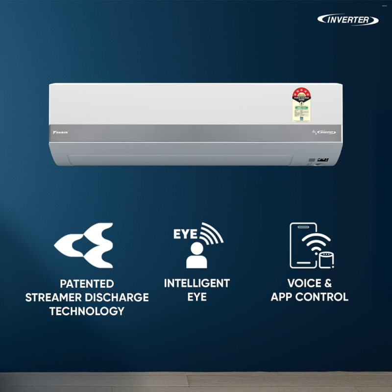Daikin 1 Ton 5 Star Inverter Split AC Waizu Series JTKJ35XV16