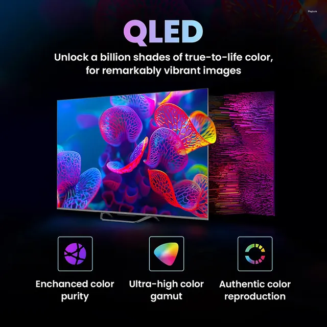 Haier 85 Inch 4K QLED Google TV with Dolby Vision, Dolby Atmos, MEMC & Hands-Free Voice Control 85S800QT-P