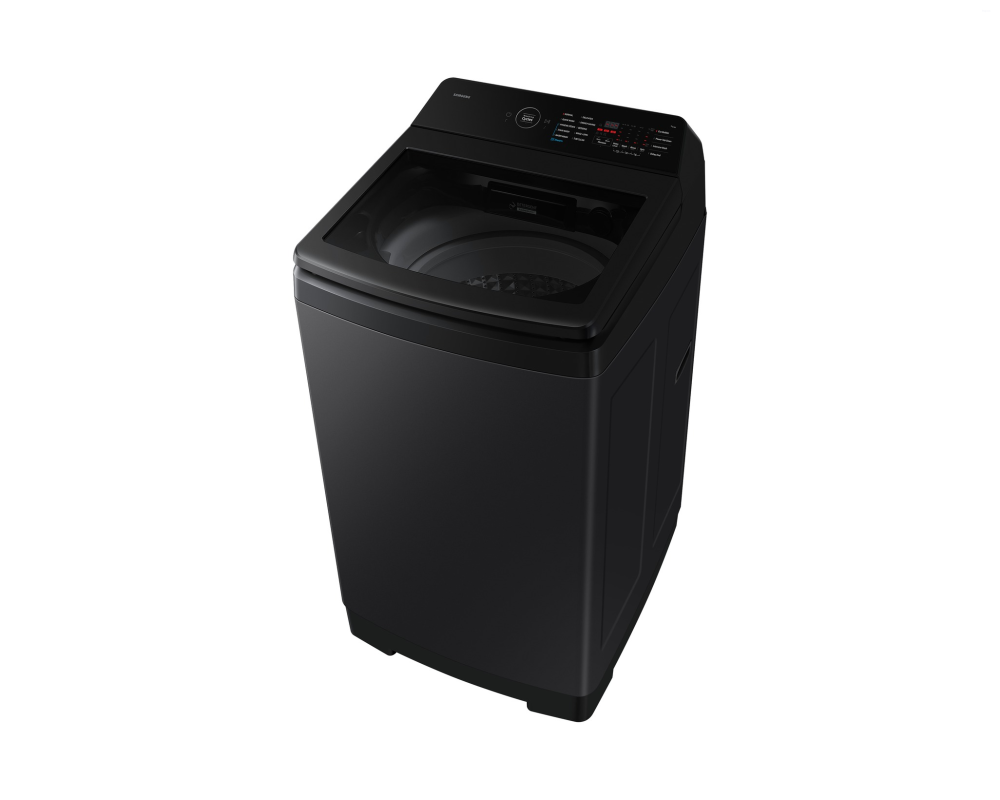 Samsung 10.0 kg Top Load Washing Machine with Ecobubble & Heater, Black (WA40F10H2B)