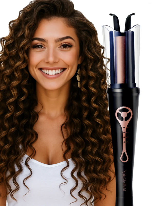 Urban Yog MakeMeeBold Automatic Hair Curler with Fast Heating, Ceramic Coating, Adjustable Temperature Settings & Auto Shut-Off