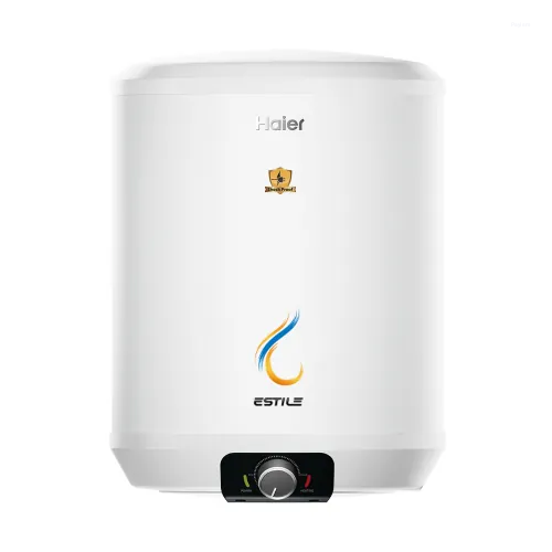 Haier 10 L 5 Star Cylindrical Water Heater with Incoloy 800 Heating Element, 8 Bar Pressure, Shock Proof & Dual Thermal Protection ES10V-ESTILE