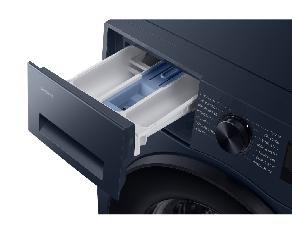 Samsung 9.0 kg Front Load Washing Machine with Hygiene Steam & AI Ecobubble, Navy (WW90DG5U24AS)