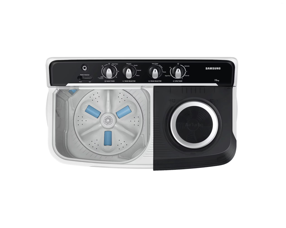 Samsung 9.0 kg Semi Automatic Washing Machine with Hexa Storm Pulsator, Light Gray (WT90C4260GG)
