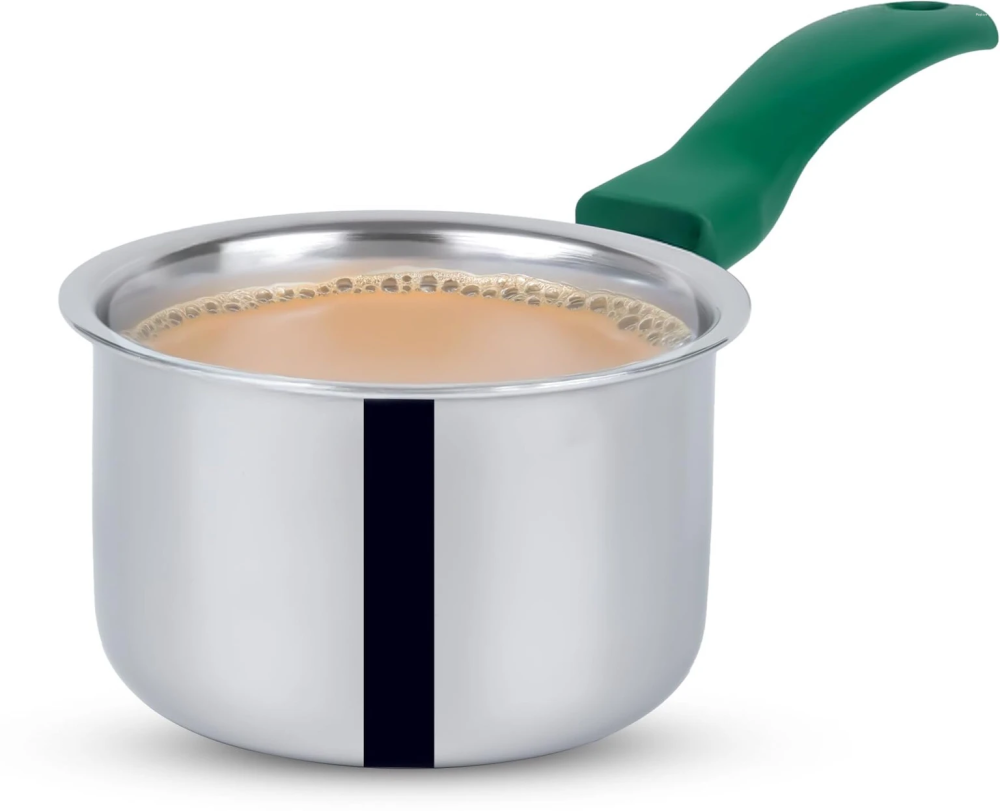 The Indus Valley 12.5cm Saucepan Tri-Ply Stainless Steel KC-TP-SP-007