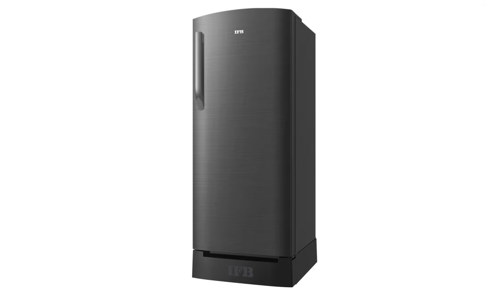 IFB 197 Litres 5 Star Direct Cool Refrigerator with Steel Finish and Inverter Compressor (IFBDC-2235IKSD, Metal Black with Black Pedestal)