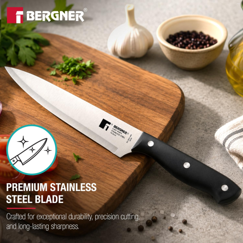 Bergner Argent Knife Chef Knife 20cm (8") Stainless Steel BG-41222-MM