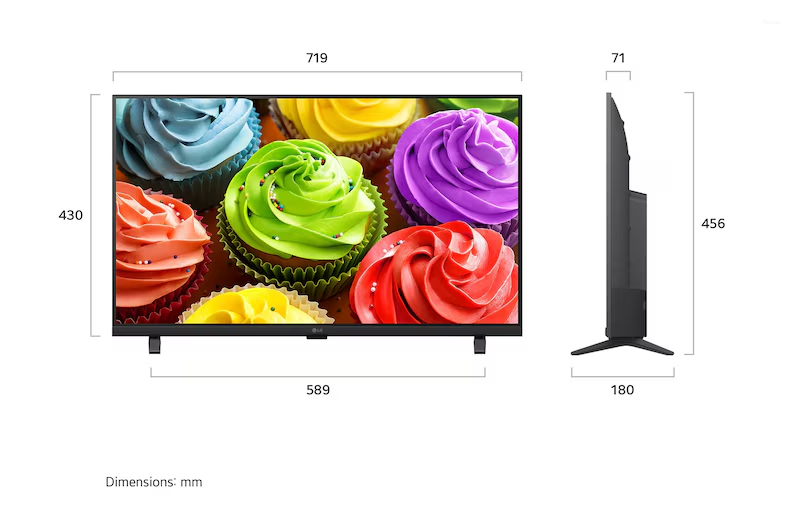 LG 32 Inches Full HD AI Smart TV with α5 AI Processor Gen9, HDR10 Pro & AI Sound Pro 32LB655BPLA