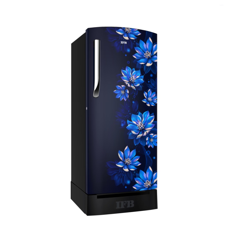 IFB 187 Litres 2 Star Direct Cool Refrigerator with Flower Pattern (IFBDC-213BFBL, Lush Blush Blue)