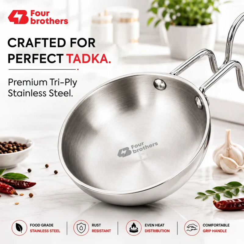 Four Brothers Triply Tadka Pan 10 cm 4BTPV
