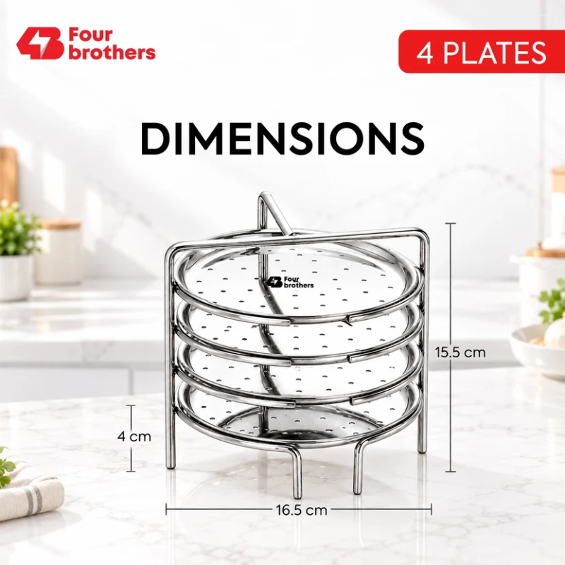 Four Brothers Idiyappam Stand 4 Plates 4BIS-4