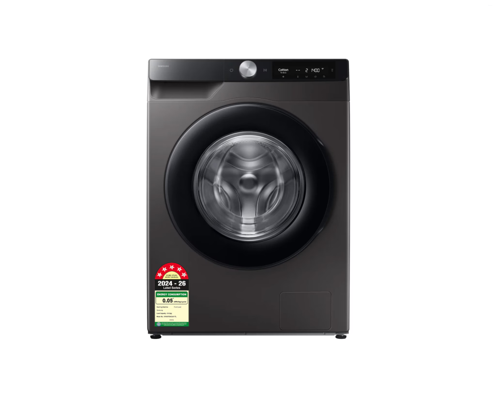 Samsung 8.0 kg AI Ecobubble Front Load Washing Machine with SmartThings & Wi-Fi, Dark Gray (WW80T504DAX)
