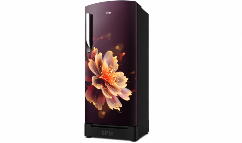 IFB Advance-Cool 187 L 5 Star Direct Cool Refrigerator, Flower Pattern, MYSTIC BLOSSOM RED + BLACK PED, Inverter Compressor 2026