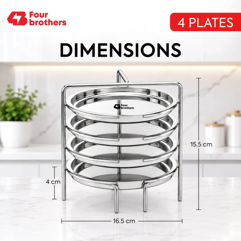 Four Brothers Dhokla Stand 4 Plates 4BDS-4