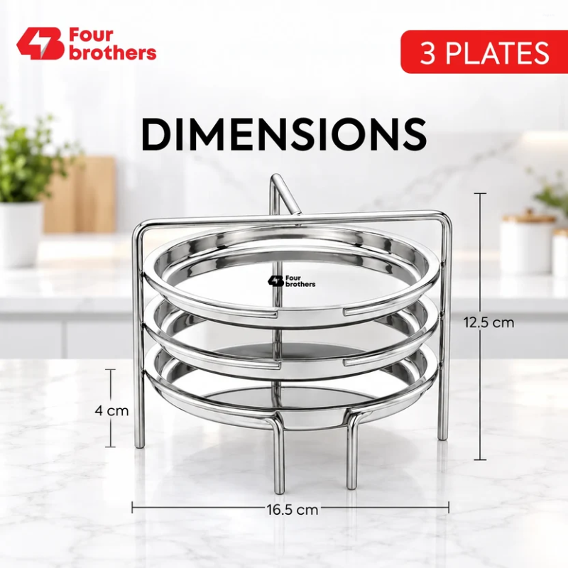 Four Brothers Dhokla Stand 3 Plates 4BDS-3