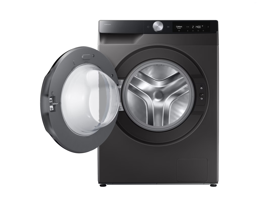 Samsung 9.0 kg Front Load Washing Machine with AI Control & SuperSpeed, Refined Inox (WW90DG6U24AX)