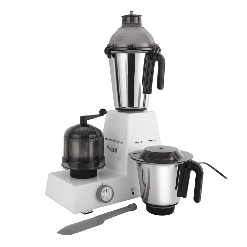 Sumeet Traditional Domestic DXE 110V 750W Mixer Grinder with 3 Stainless Steel Jars, Copper Motor & Multi-Function Blades