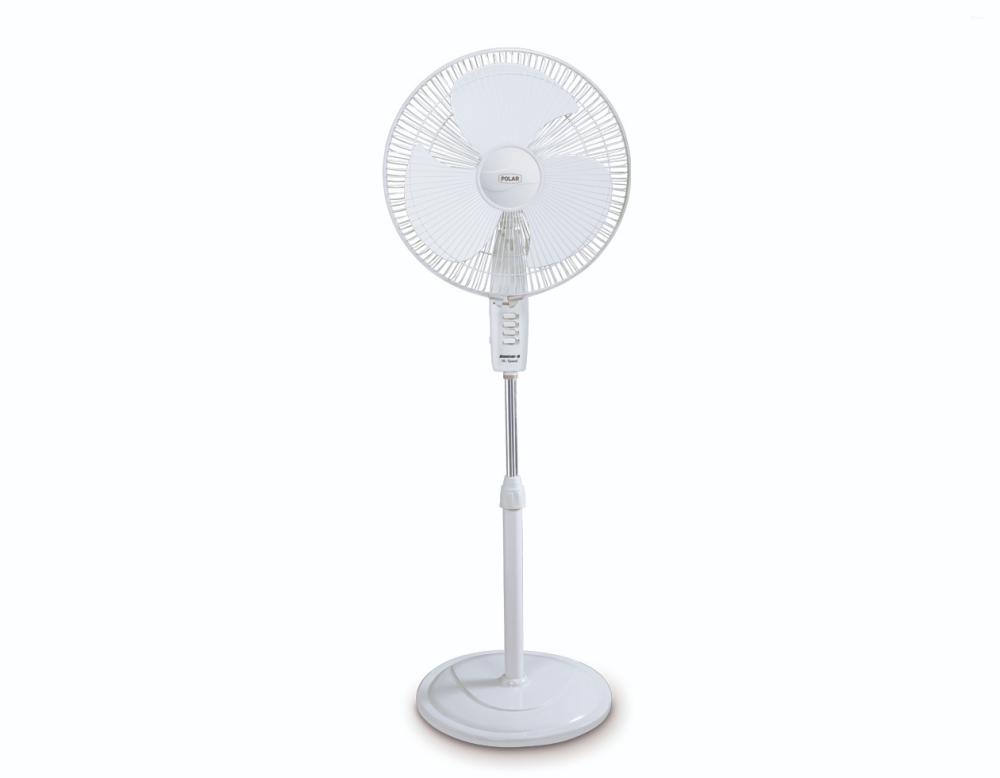 Polar Annexer SQ Charming High Speed Pedestal Fan 400mm - White