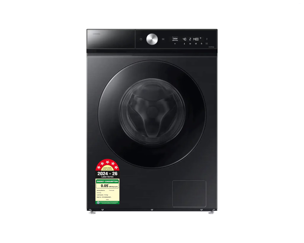Samsung 12.0 kg Front Load Washing Machine with Bespoke AI & AI Wash, Black (WW12DB8B54GB)