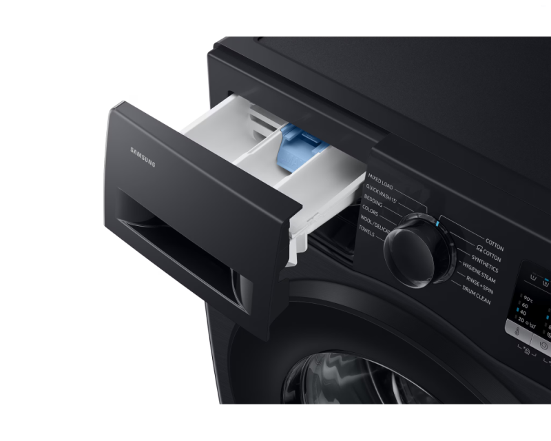Samsung 7.0 kg Front Load Washing Machine with Diamond Drum, Black (WW70FG4S02AB)