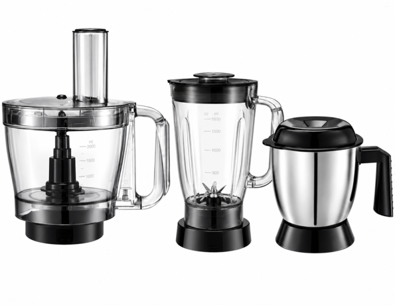 Wonderchef Regal 1000W 4-Jar 9-in-1 Food Processor with 3.5 L Bowl, Kneading, Chopping, Slicing, Shredding & Citrus Juicer