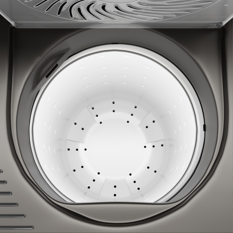 Haier 10 Kg Semi Automatic Top Load Washing Machine with Magic Filter, Spray Rinse & Oxyi Dry HTW100-196BK