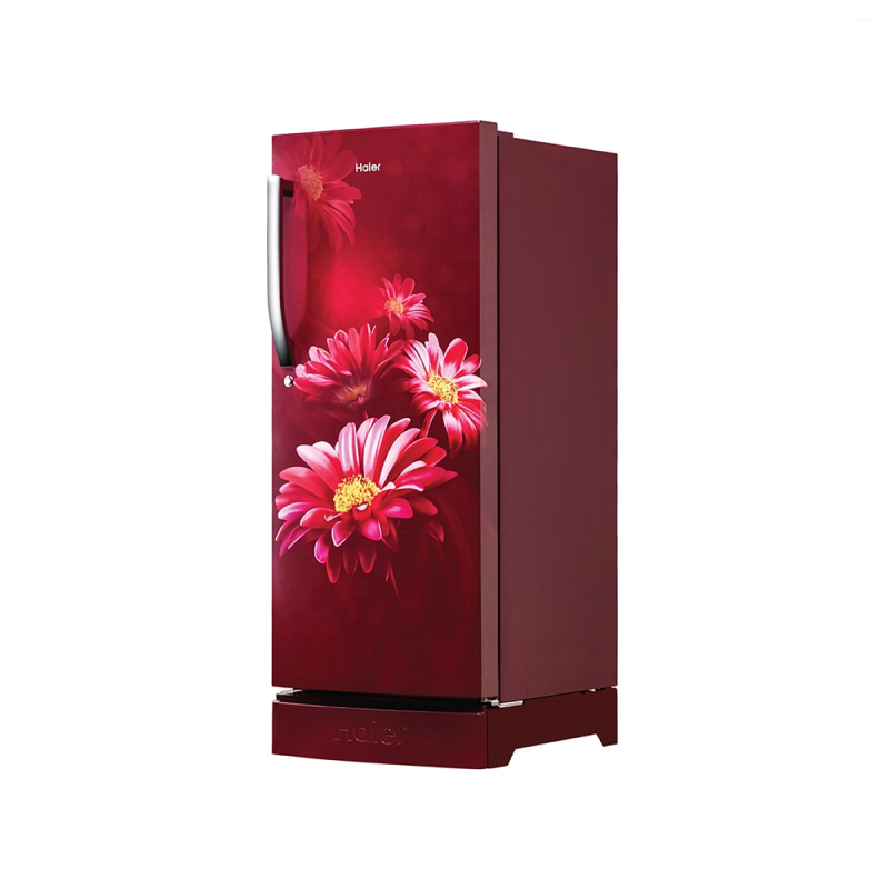 Haier 190 L 5 Star Single Door Direct Cool Refrigerator with Inverter Compressor, 1 Hour Icing, Stabilizer Free Operation & Base Drawer HRD-2105PRHA-P
