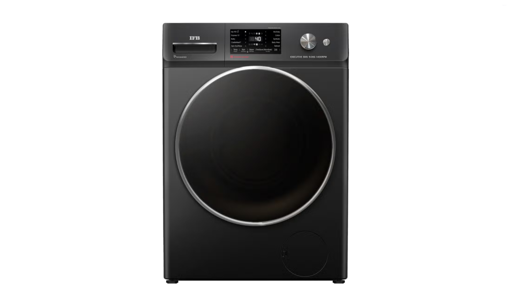 IFB Executive BXN 9014K CMS 9 Kg Black 1400 RPM Front Load Washing Machine with AI Technology, Wi‑Fi, Voice Control & Power Steam