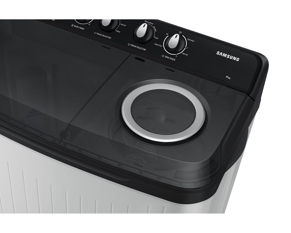 Samsung 8.0 kg Semi Automatic Washing Machine with Hexa Storm Pulsator, (WT80C4200GG)