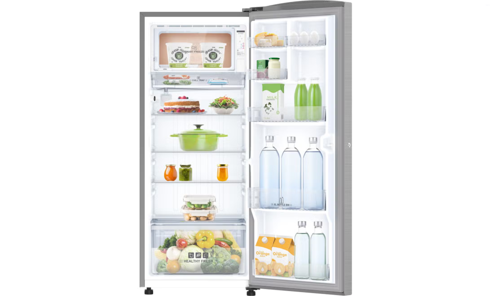 IFB 206 Litres 4 Star Direct Cool Refrigerator with Smart Camera, Converti Cool, Copper Boost, WiFi Enabled and Extra Height (IFBDC-Smart2324IBSU, Brush Grey Steel Finish)
