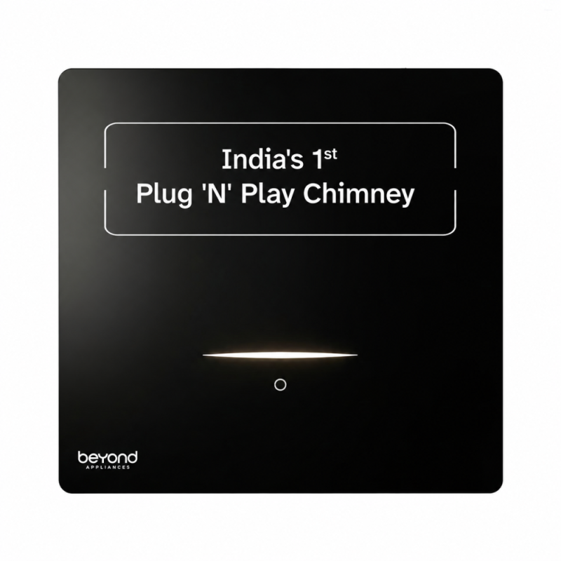 Beyond by BeyondNXT CUBE BLDC-60 60cm Plug & Play Kitchen Chimney, 1600 CMH, 5-Stage Filtration, Auto Clean & 3-Sided Vent