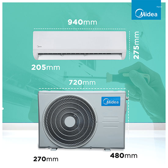 Midea 1.5 Ton 3 Star Inverter Split AC – SANTIS MAX DLX (MAI18SD3R36F0)