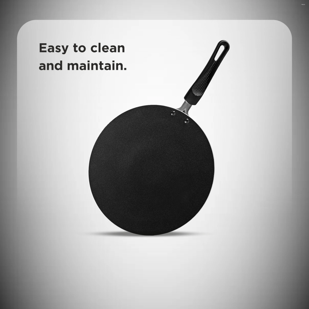 Butterfly Raga 280 mm Aluminium Non-Stick Concave Tawa with 3-Layer Teflon Select Coating & Heat-Resistant Handle