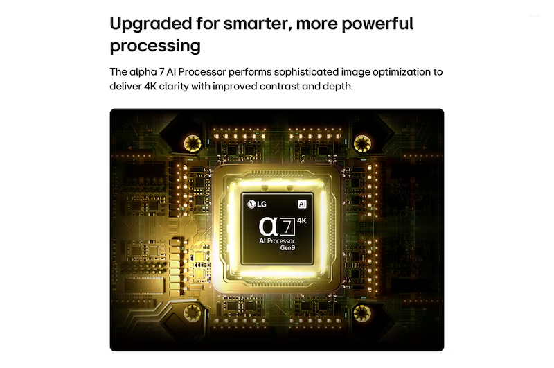 LG 43 Inches QNED AI 4K Ultra HD Mini LED Smart TV with Dynamic QNED Color, α7 AI Processor 4K Gen9 & 4K Super Upscaling 43QNED65BLA