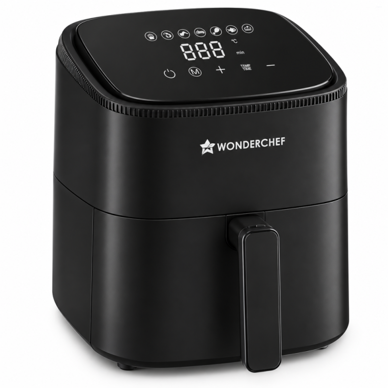 Wonderchef Neo 3.5L 1000W Digital Air Fryer, 7 Preset Menus, Rapid Air 360° Circulation, Touch Screen & Auto Shut-Off