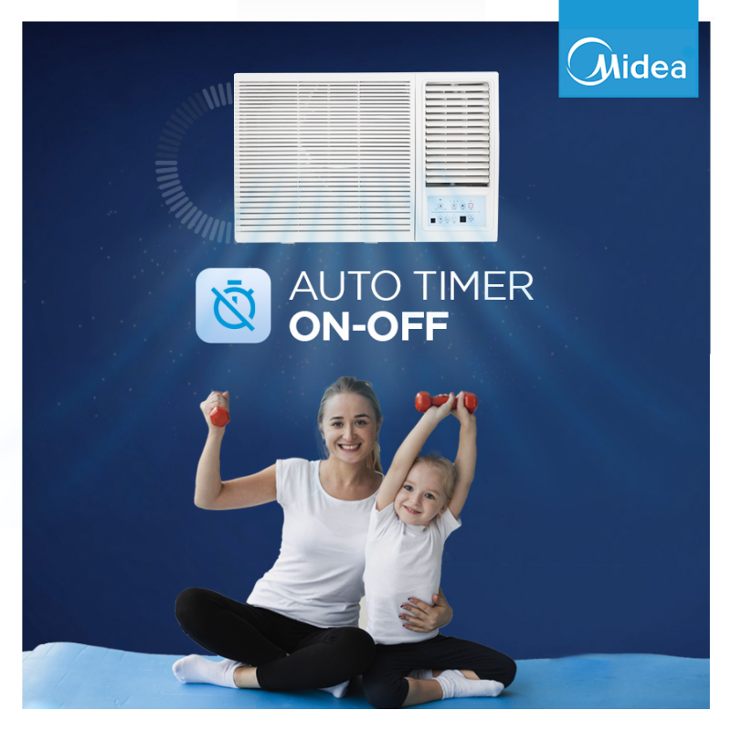 Midea 1.5 Ton 3 Star Fixed Speed Window AC – MARVEL CLS (MAW18MR3R36F0)