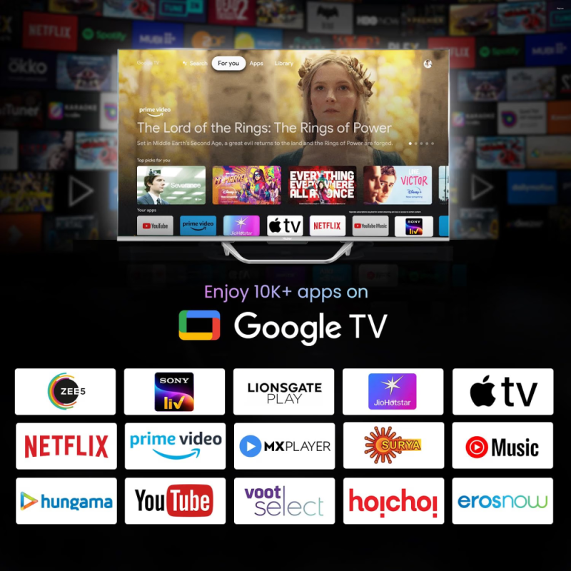Haier 75 Inch 4K QLED Google TV with Dolby Vision, Dolby Atmos, MEMC & Hands-Free Voice Control 75S800QT