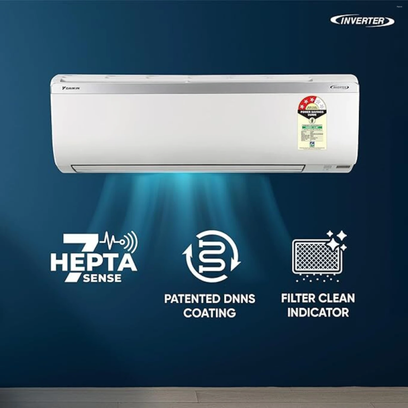 Daikin 1.4 Ton 3 Star Inverter Split AC Standard Series FTKC48XV16