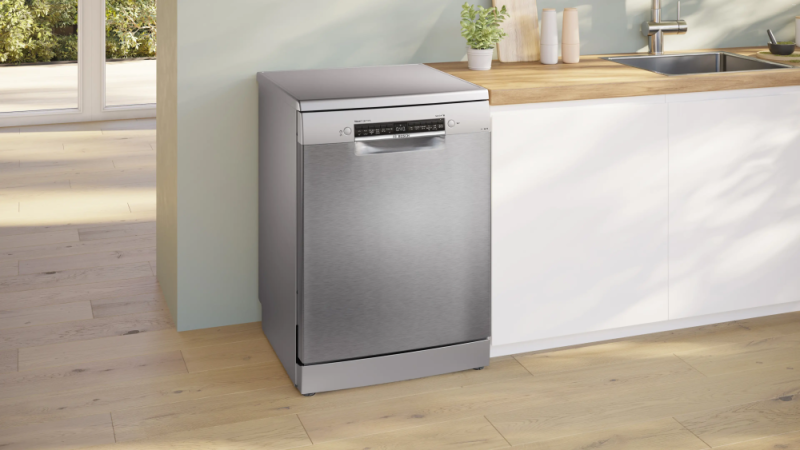 Bosch 15 Place Settings Freestanding Dishwasher Silver Inox SMS6HMI01I
