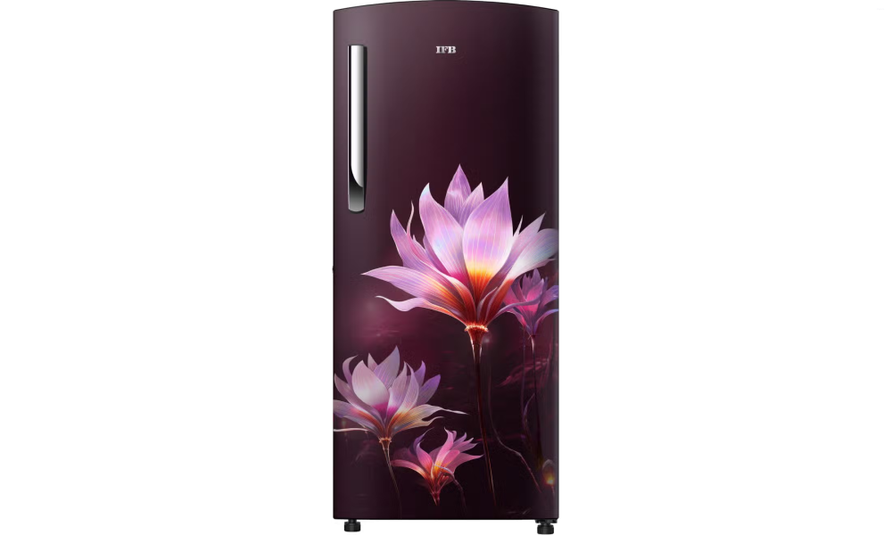 IFB 206 Litres 5 Star Direct Cool Refrigerator with Flower Pattern and Inverter Compressor (IFBDC-2325IRP, Paradise Dream Red)
