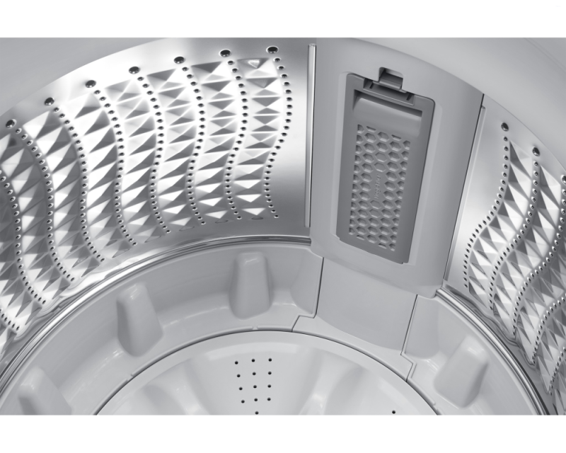 Samsung 8.0 kg Top Load Washing Machine with EcoBubble & Heater, Black Caviar (WA40F08H2B)