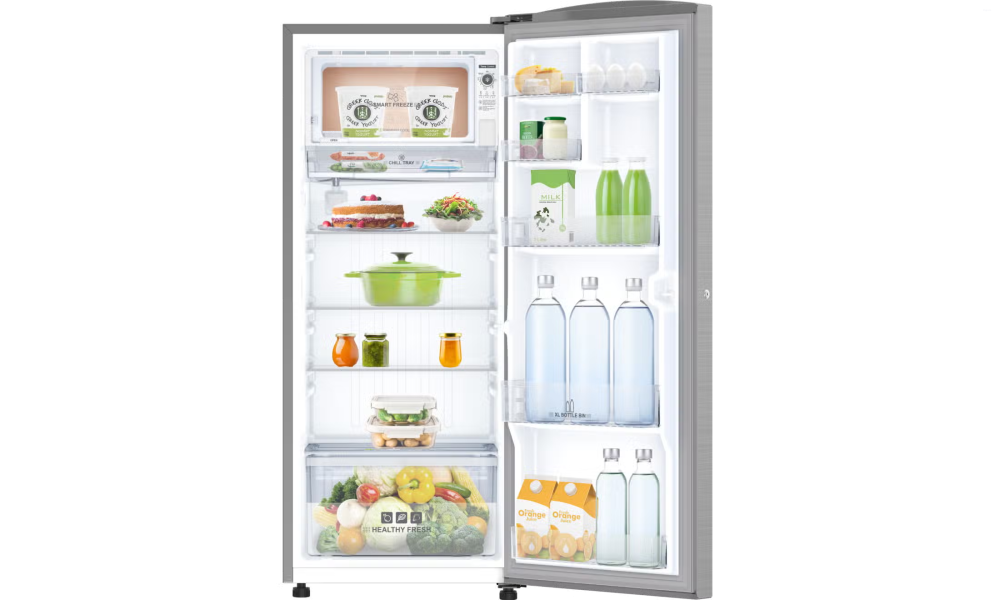 IFB 206 Litres 4 Star Direct Cool Refrigerator with Steel Finish and Inverter Compressor (IFBDC-2324IGS, Metal Grey Steel Finish)