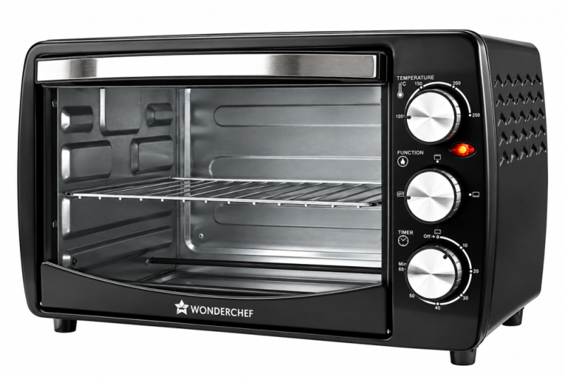 Wonderchef OTG 19L 1280W Oven Toaster Griller, Convection, Auto Shut-Off & 250°C Temperature Control