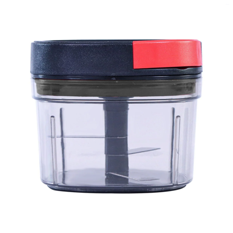 Wonderchef Glory 600ml 3-Blade String Chopper, Stainless Steel Blades, Anti-Slip Silicone Base, Airtight Lid