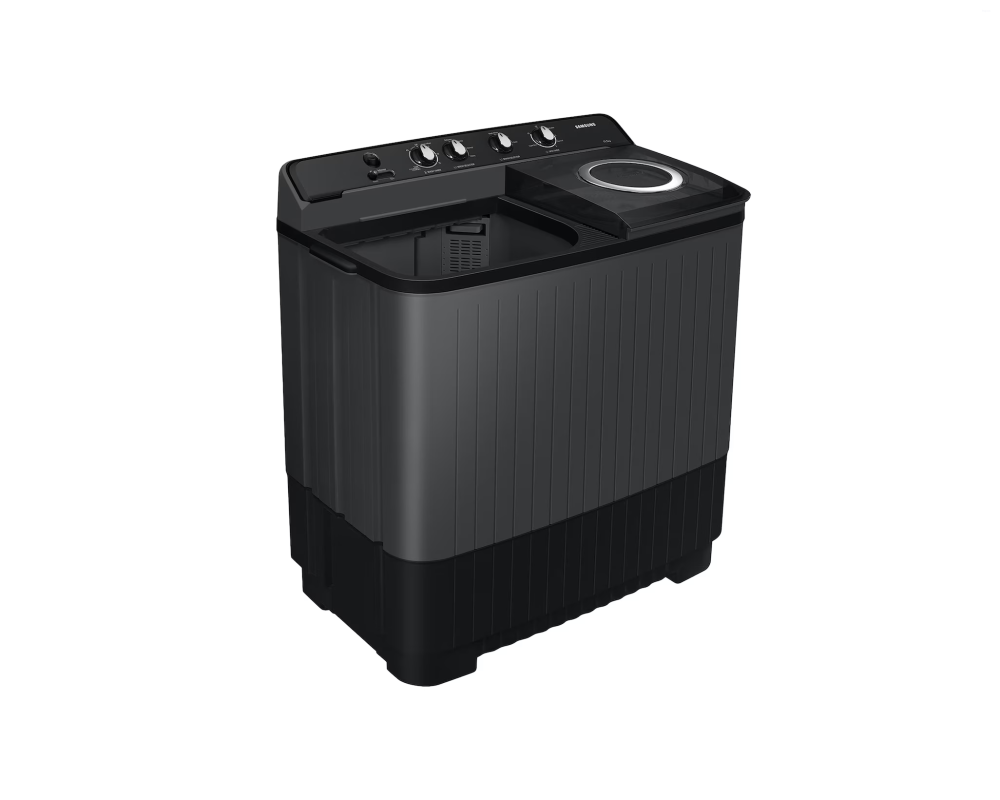 Samsung 11.5 kg Semi Automatic Washing Machine with Hexa Storm Pulsator, Dark Gray with Ebony Black Base (WT11A4260GD)