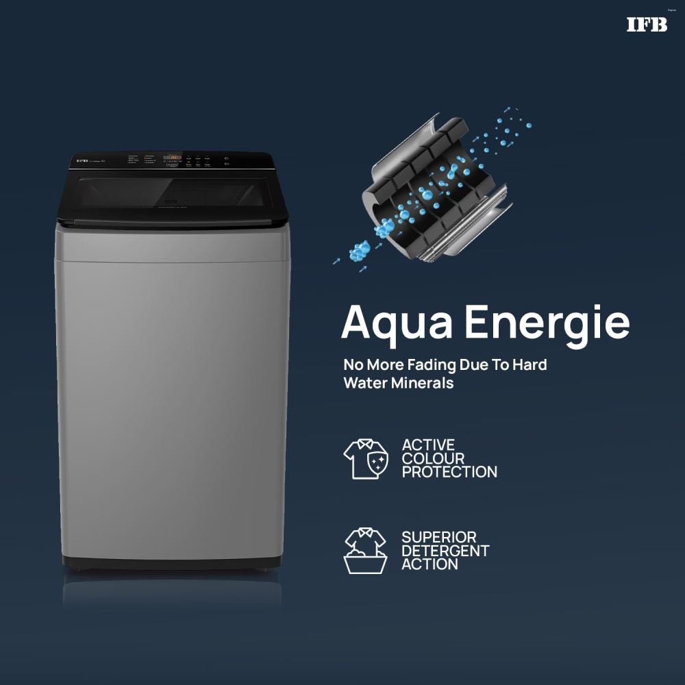 IFB 7 Kg 5 Star AI Powered Fully Automatic Top Load Washing Machine | Deep Clean Technology | ActivMix | Aqua Energie | TL701MG1 | Med Grey