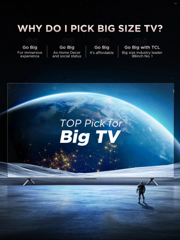 TCL 55 Inch 4K QLED Google TV with Dolby Vision, Dolby Atmos & AiPQ Processor 55T69D