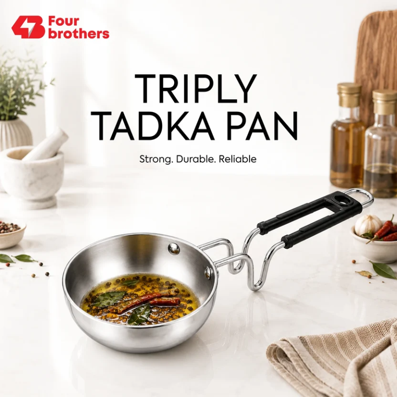 Four Brothers Triply Tadka Pan 12 cm 4BTPV