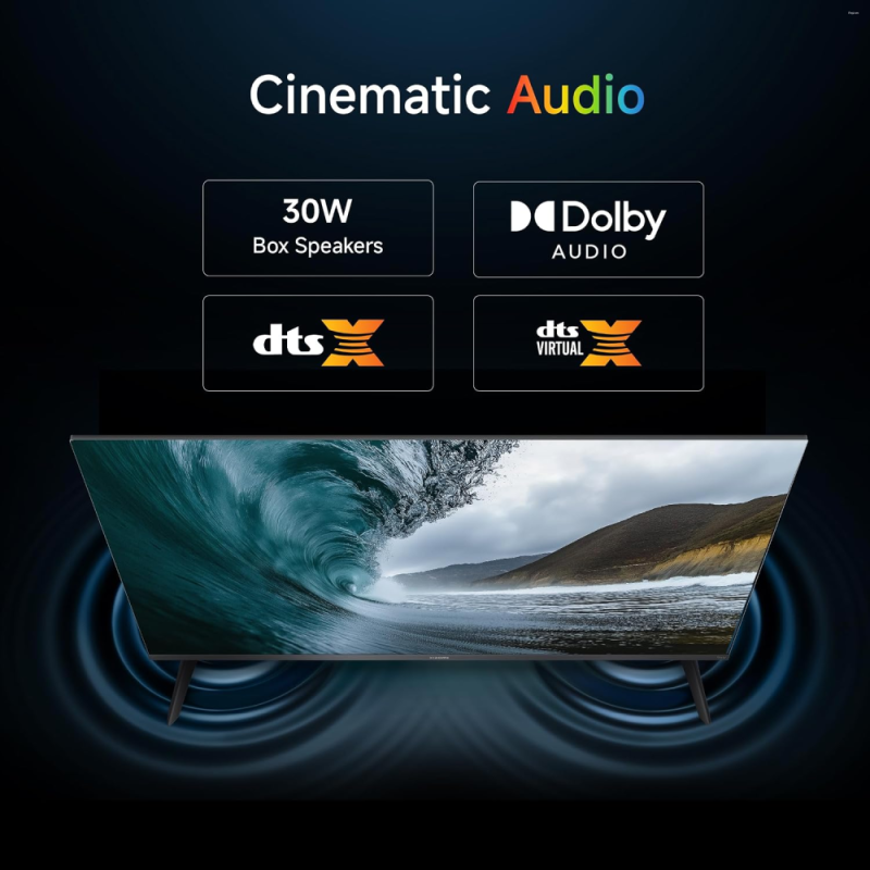 Xiaomi 55 Inch 4K Ultra HD Smart LED Fire TV FX Series with DLG 120Hz Game Booster, MEMC, Dolby Audio, DTS Virtual:X & Alexa Voice Assistant (L55MB-FIN)