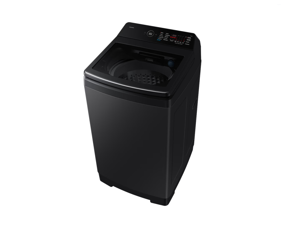 Samsung 8.0 kg Top Load Washing Machine with AI Wash & Heater, Black Caviar (WA80F08B3B)